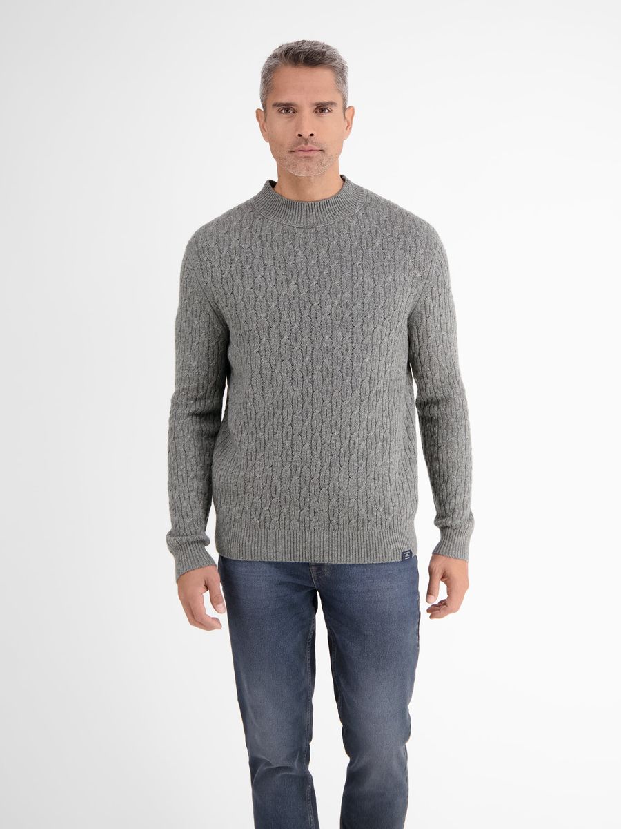 Zopfmuster Rollkragenpullover