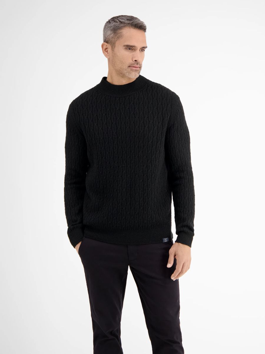 Zopfmuster Rollkragenpullover