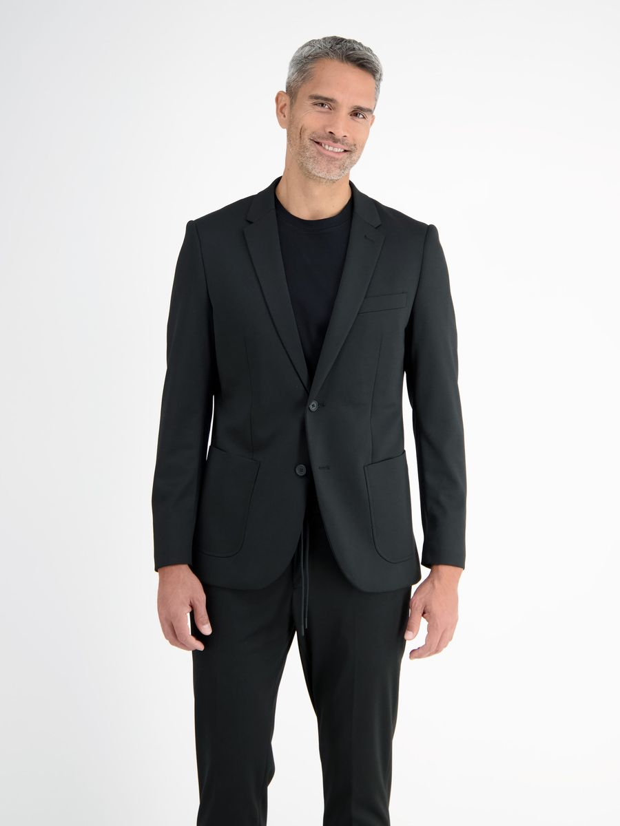 Schwarzer Performance-Jersey Jogg-Suit