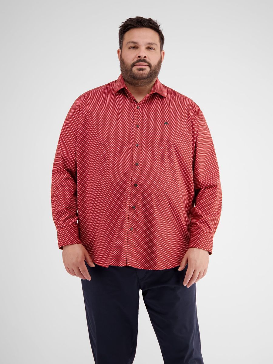 Gemustertes Langarmhemd aus Baumwolle