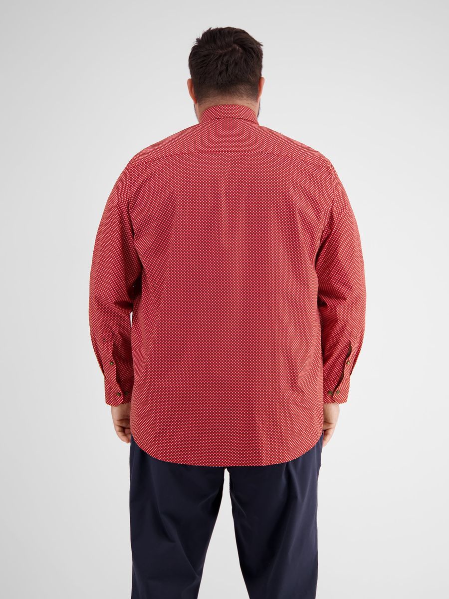 Gemustertes Langarmhemd aus Baumwolle