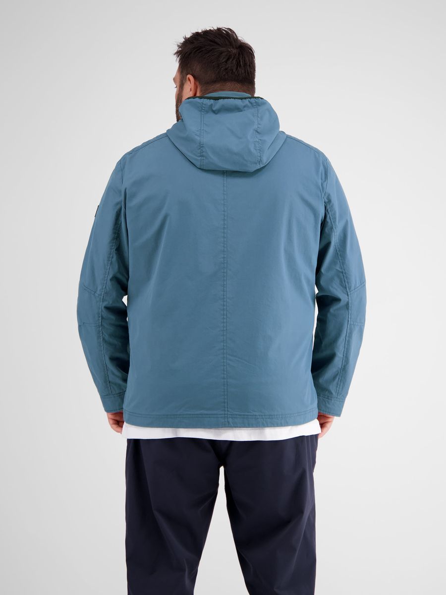 Herren Blouson Jacke mit Kapuze Crispy Blue