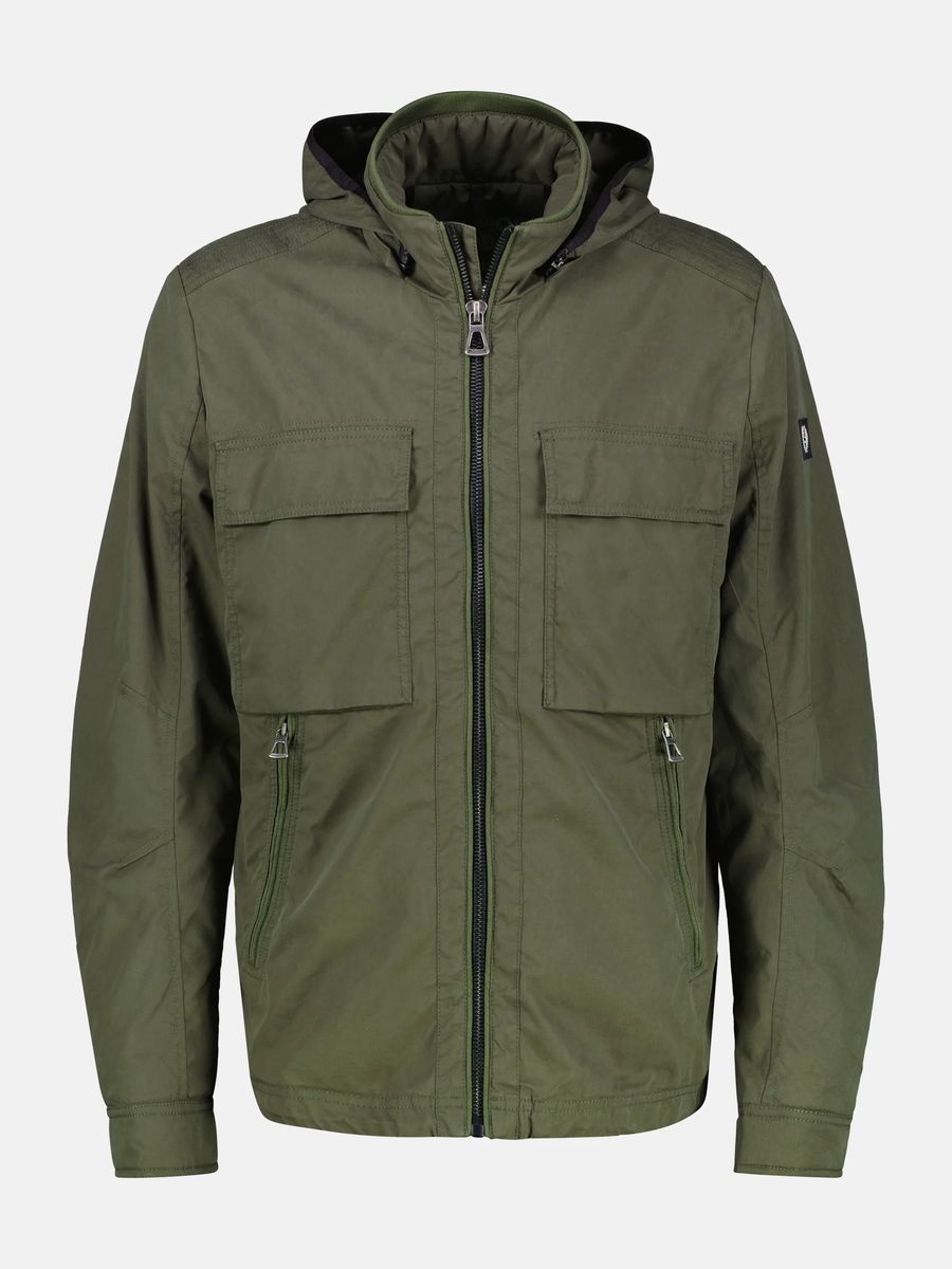 Herren Blouson Jacke mit Kapuze Crispy Blue