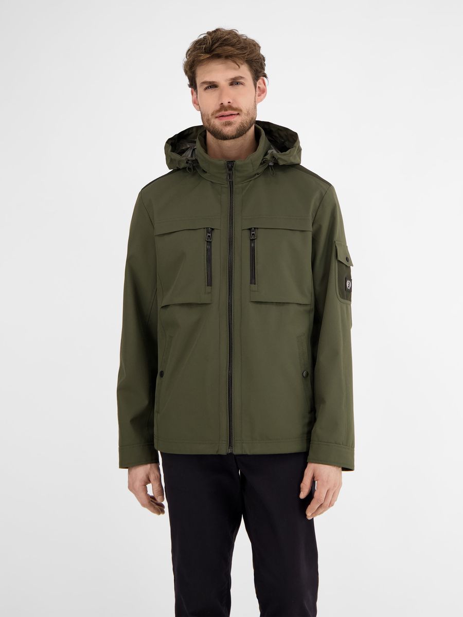 Tech-Shell Outdoor Jacke mit Kapuze