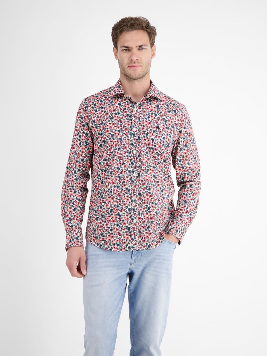 Langarmhemd mit Blumendruck