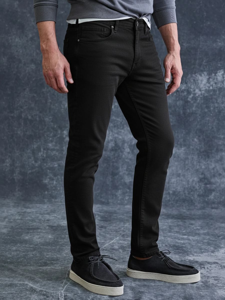 Jeans mit geradem Bein und entspannter Passform