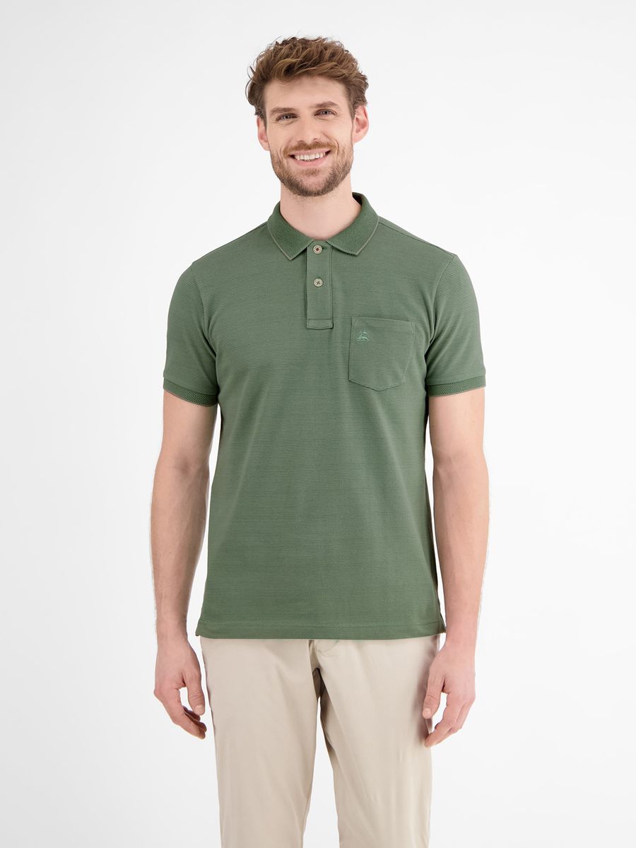 Klassisches Two-Tone Piqué Baumwoll Poloshirt