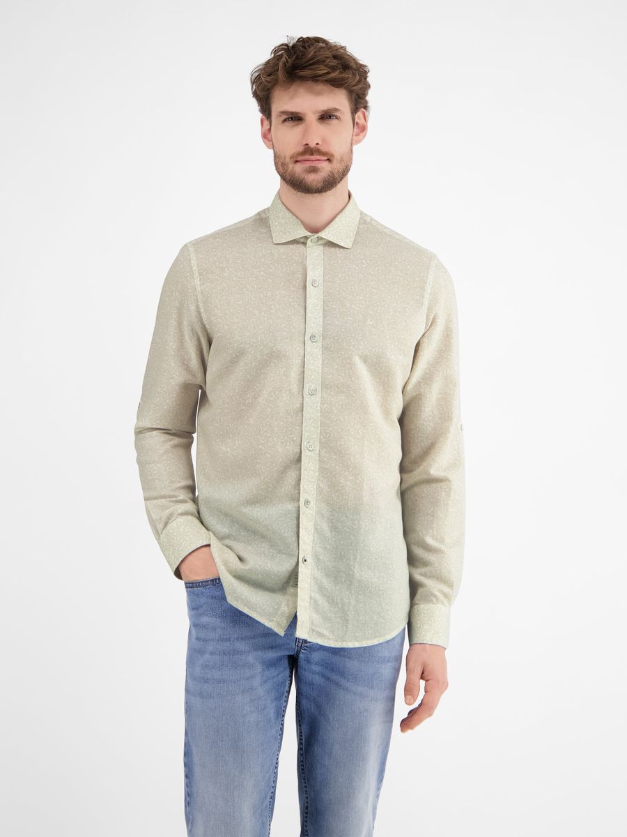 Langarmhemd mit floralem Muster