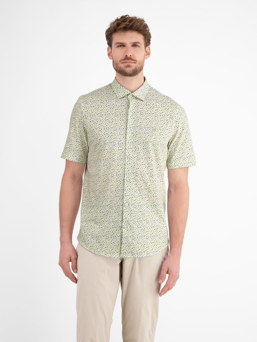 Gemustertes Modern Fit Kurzarmhemd