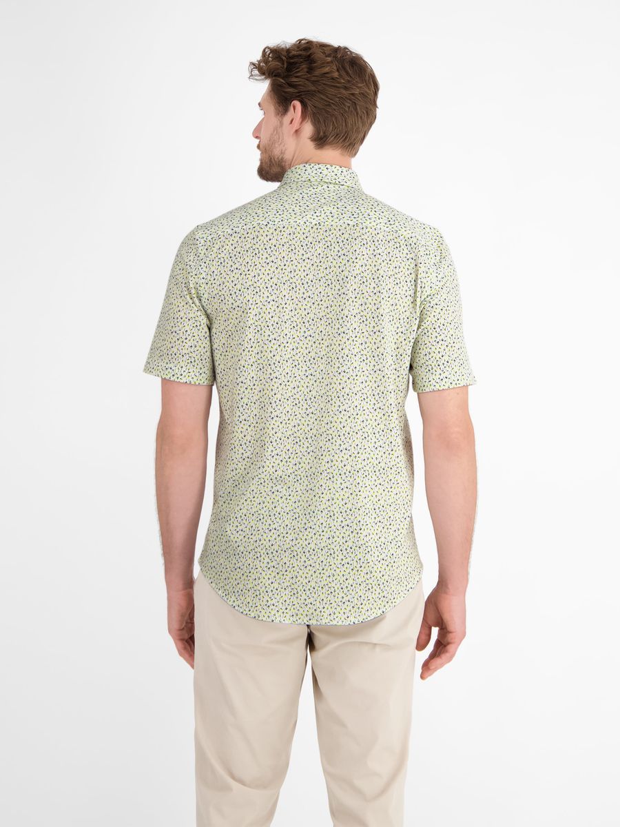 Gemustertes Modern Fit Kurzarmhemd