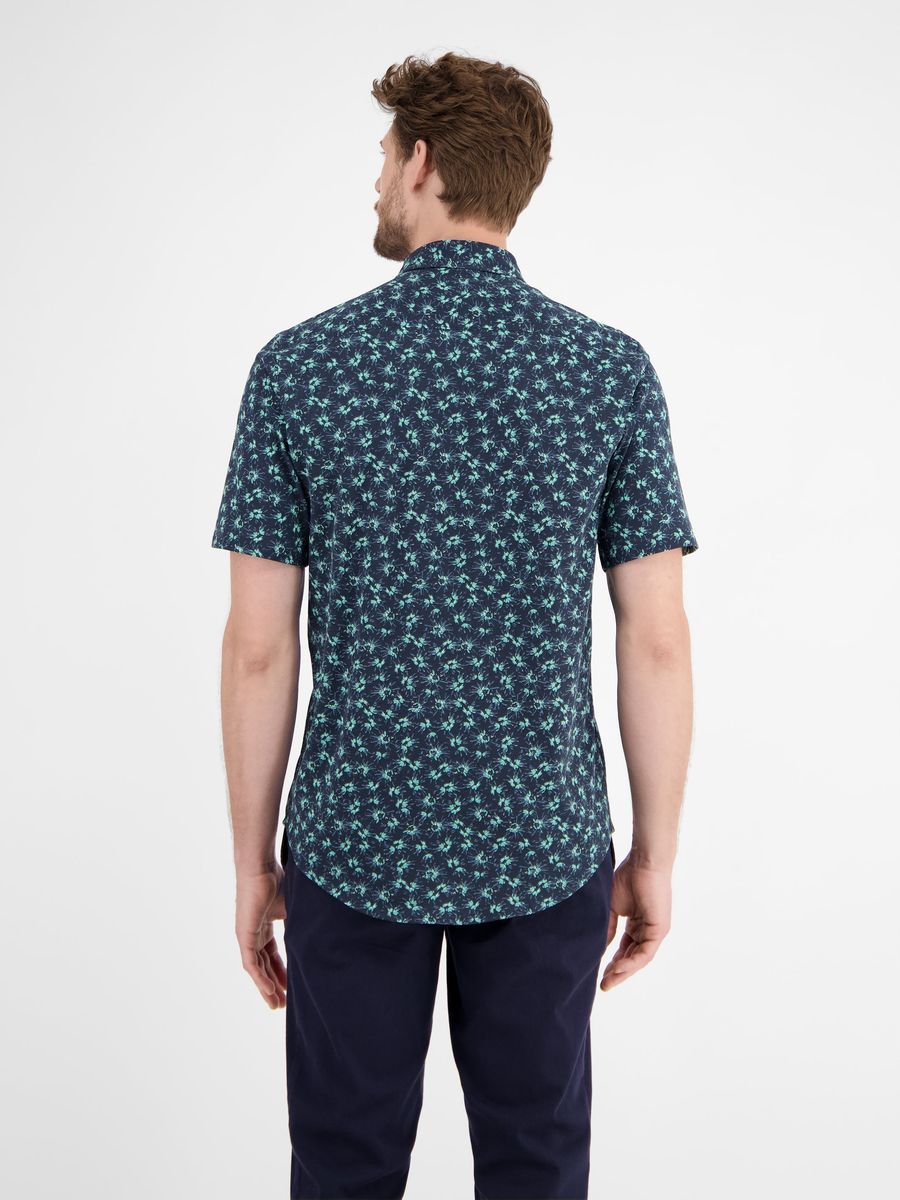 Jersey Kurzarmhemd mit Blumenmuster