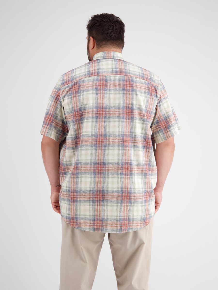 Lässiges kariertes Kurzarmhemd