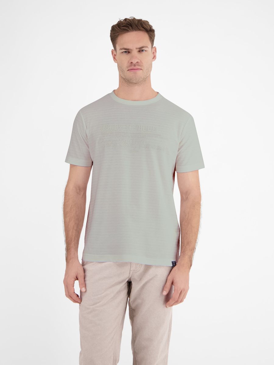 Strukturiertes Slim-Fit Grafik T-Shirt