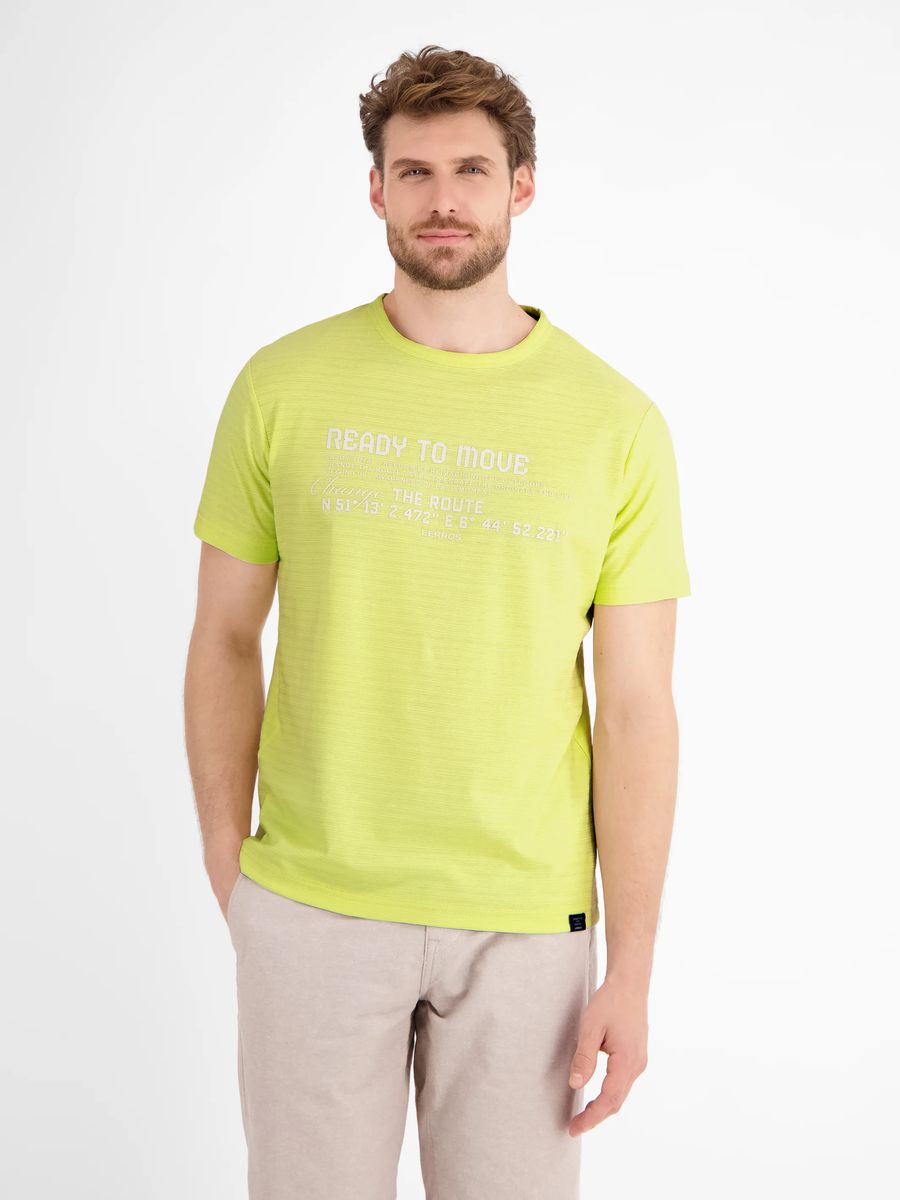 Strukturiertes Slim-Fit Grafik T-Shirt