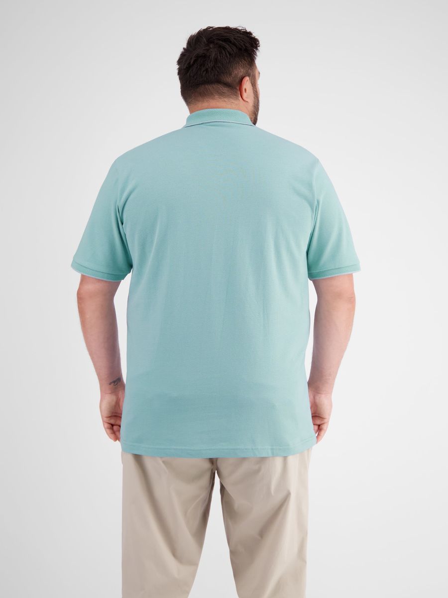 Herren Piqué-Poloshirt mit Textur