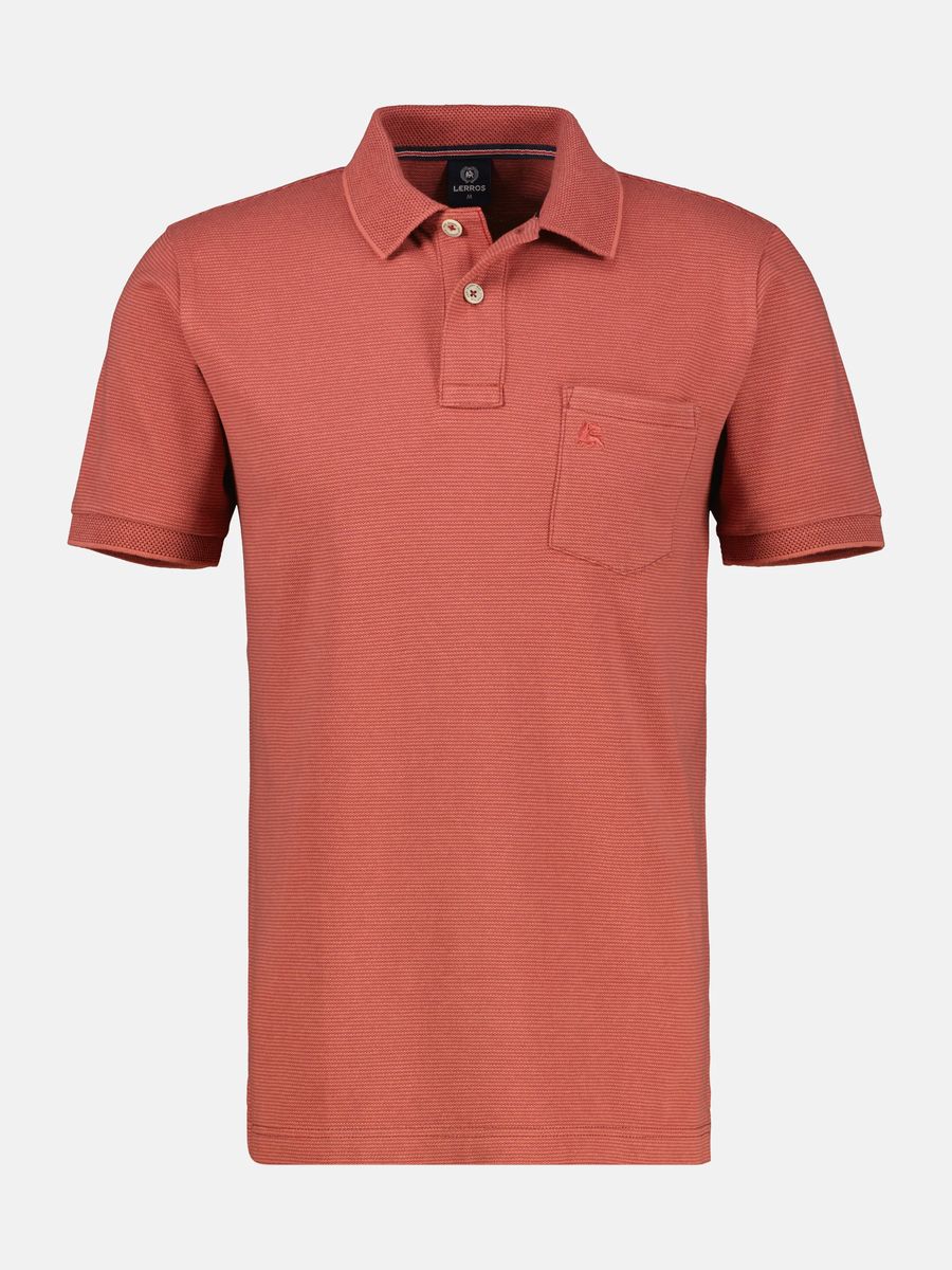 Herren Piqué-Poloshirt mit Textur