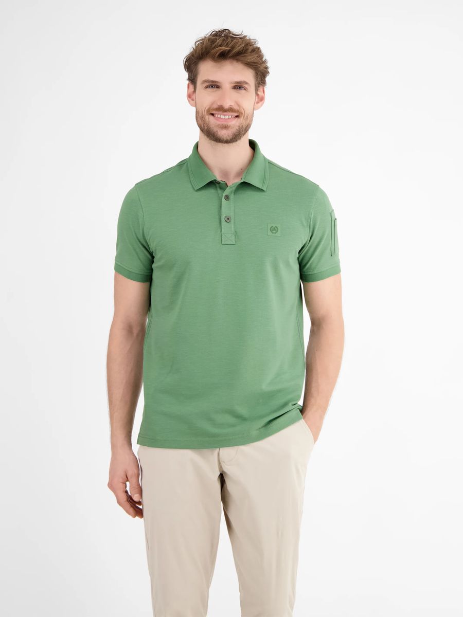 Klassisches Piqué-Poloshirt Coastal Blue
