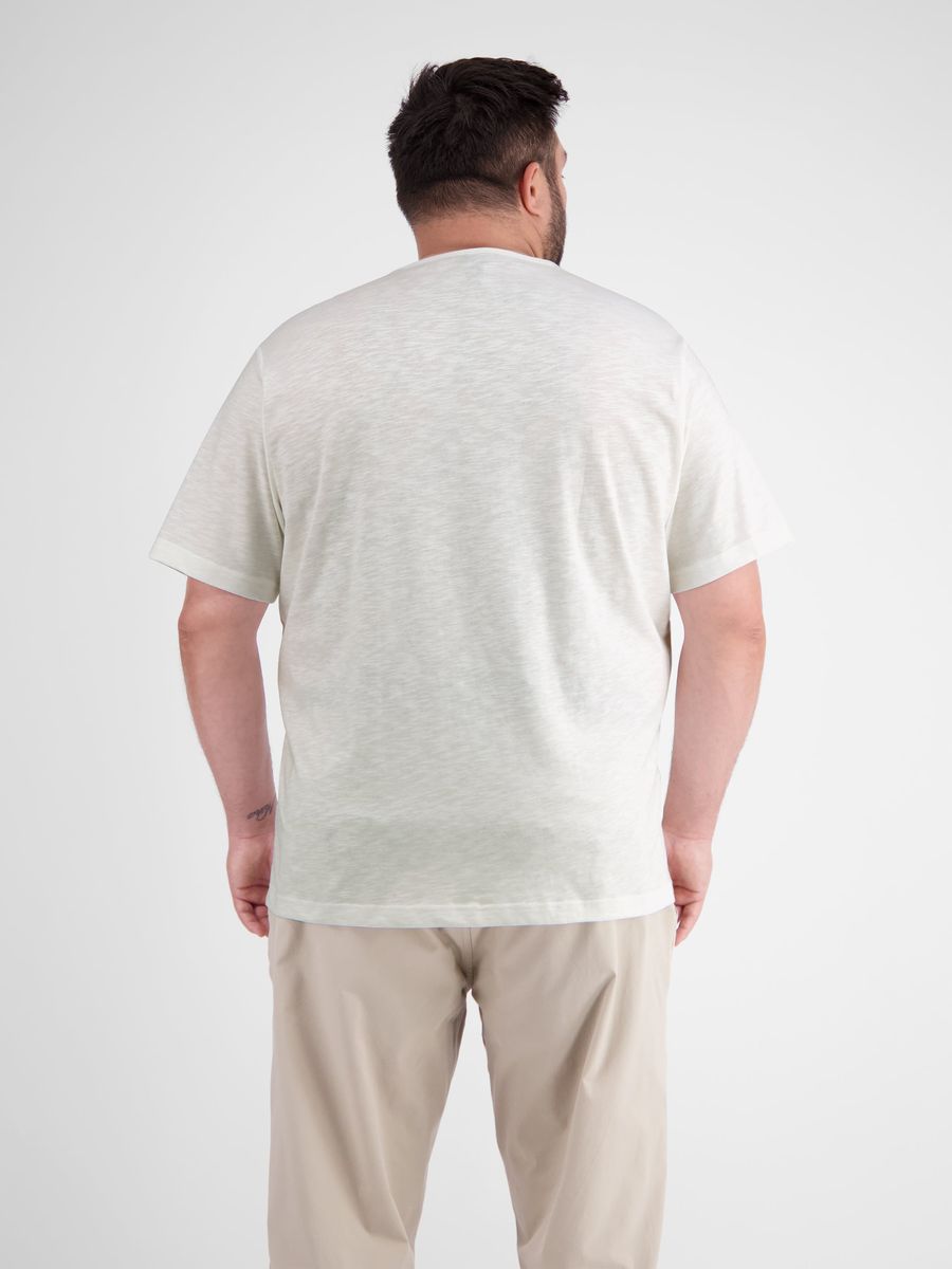 Klassisches Baumwoll-Henley-Shirt mit Serafino-Kragen