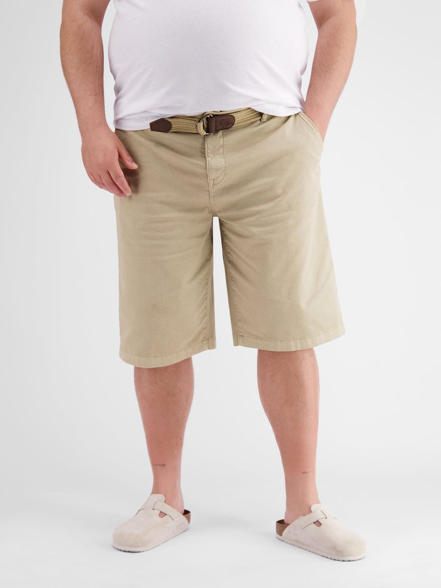 Herren Chino Bermuda Shorts mit Gürtel