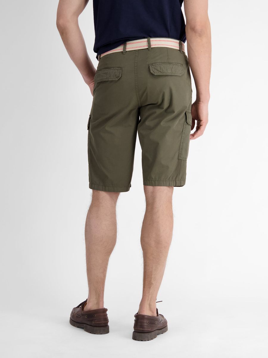 Klassische Cargo-Bermuda-Shorts mit Gürtel