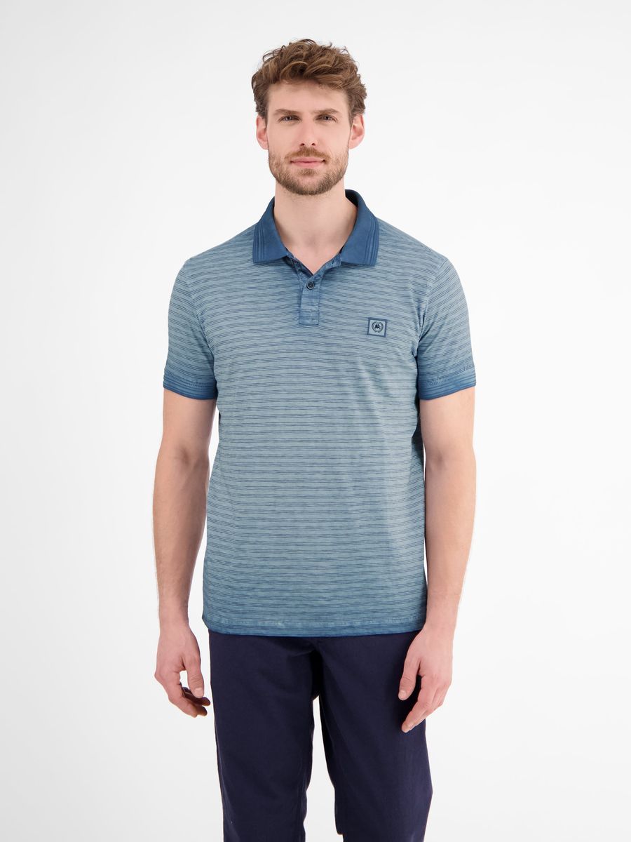 Gestreiftes Baumwoll-Poloshirt