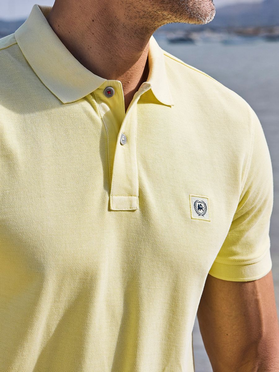 Herren Poloshirt in gewaschener Optik - Basalt Grey