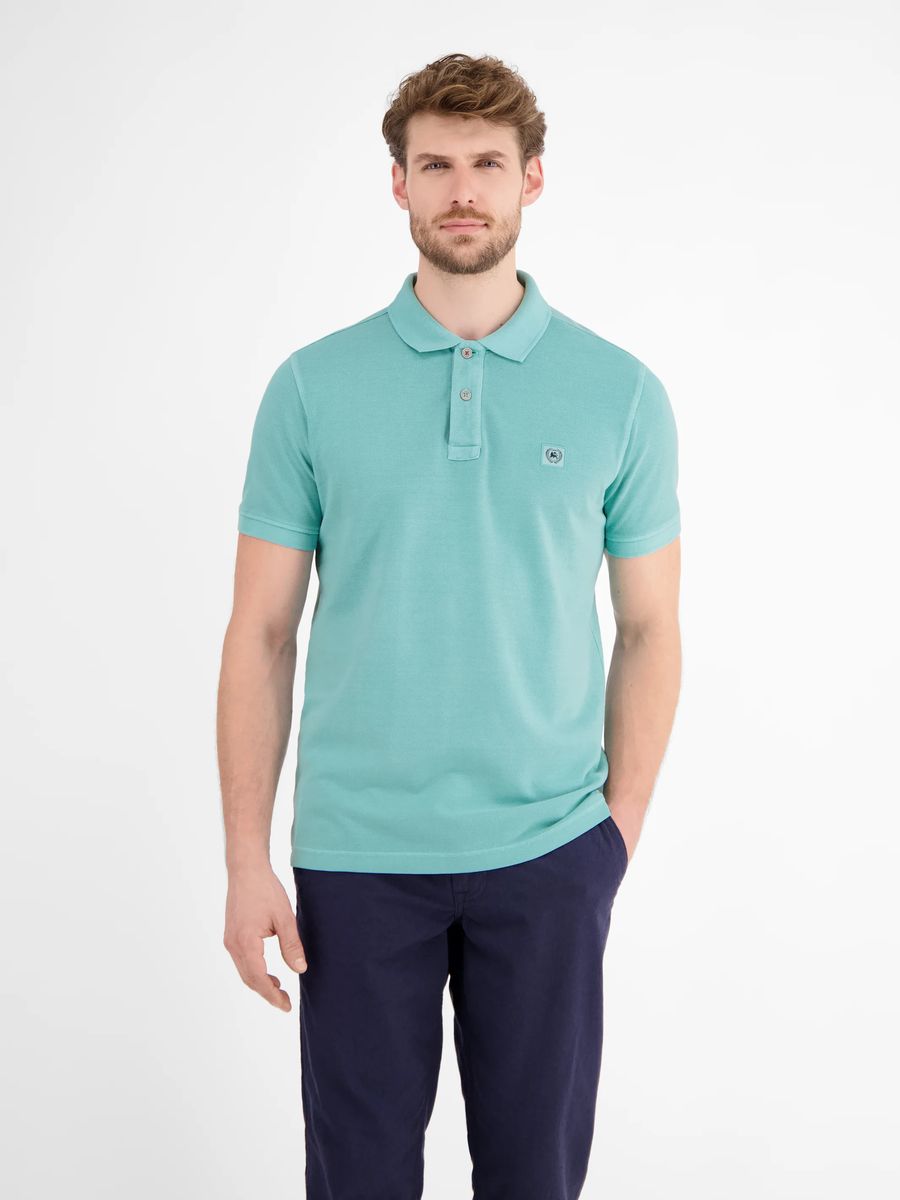 Herren Poloshirt in gewaschener Optik - Basalt Grey