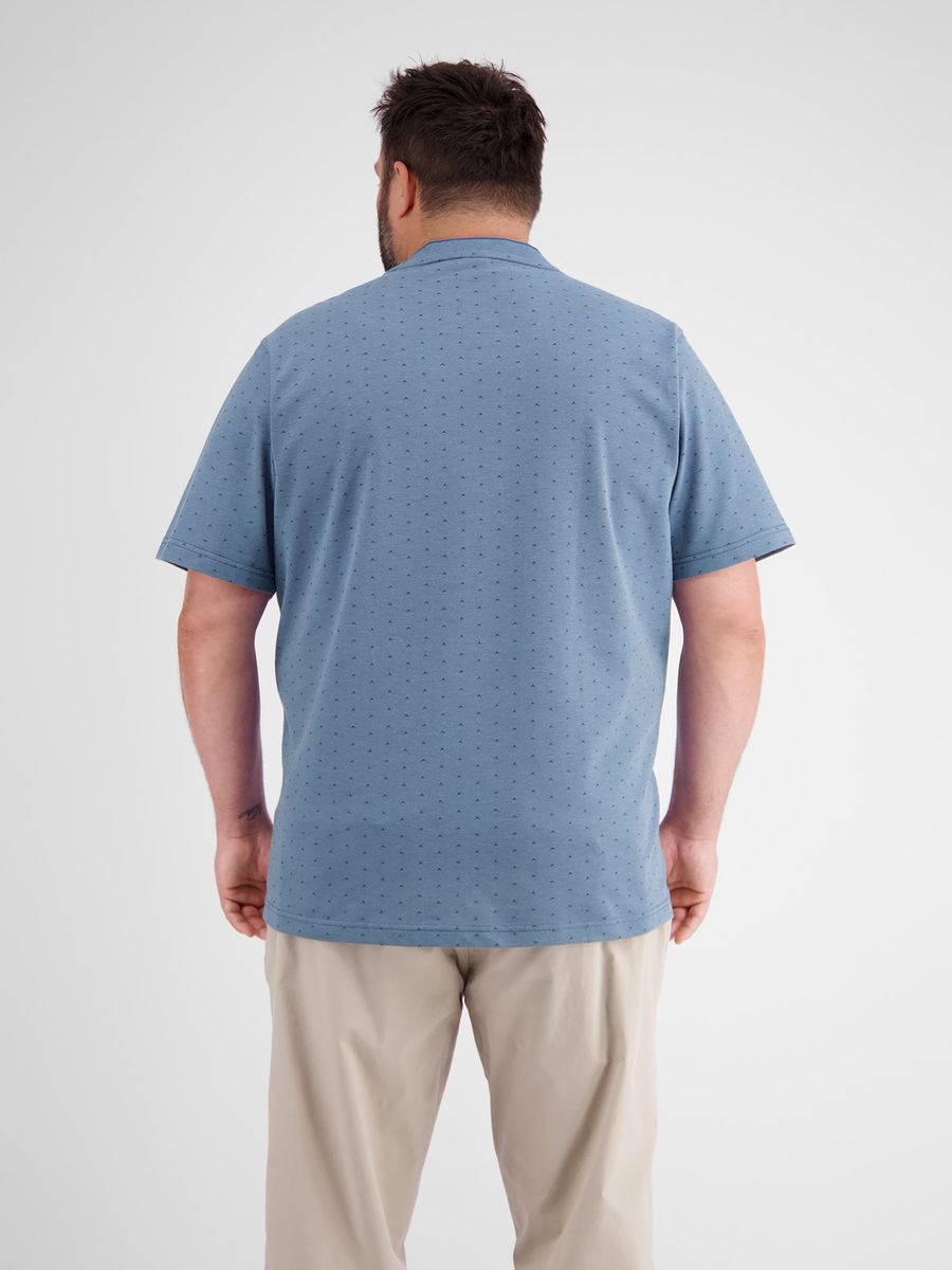 Piqué Baumwoll T-Shirt mit Minimalmuster