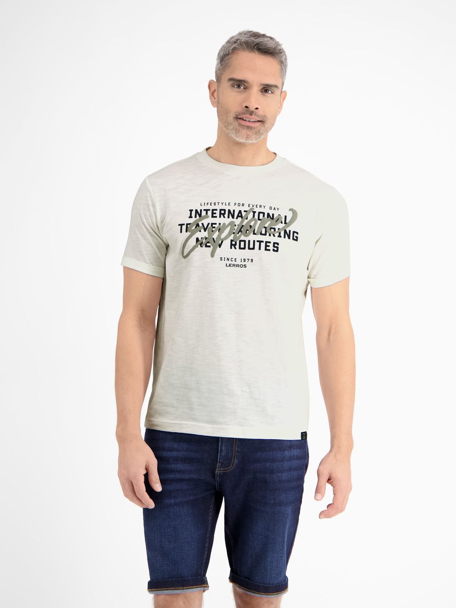 Herren Jersey T-Shirt mit Grafikdruck