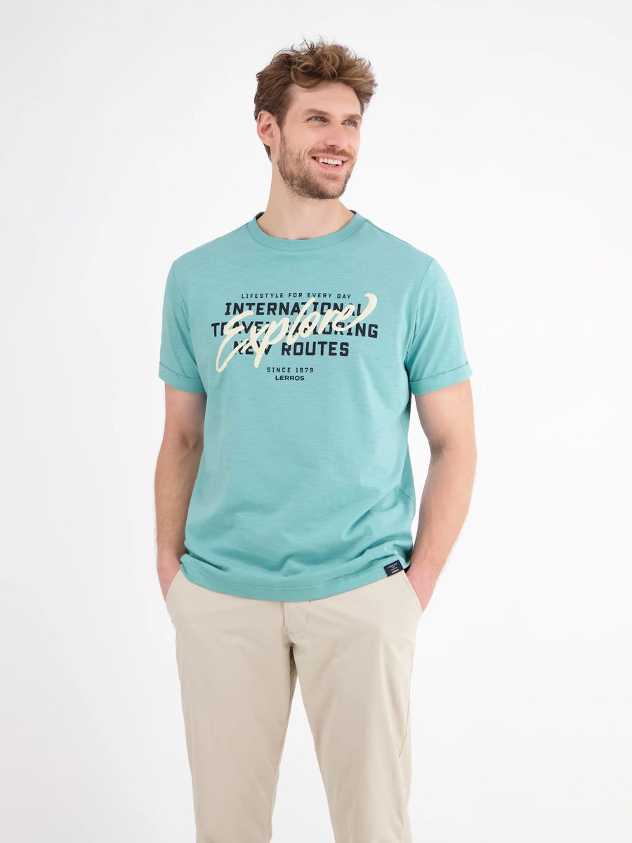Herren Jersey T-Shirt mit Grafikdruck