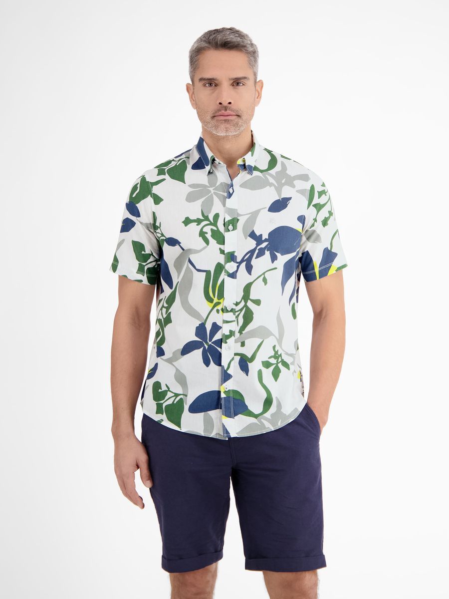 Kurzarmhemd mit Blumendruck