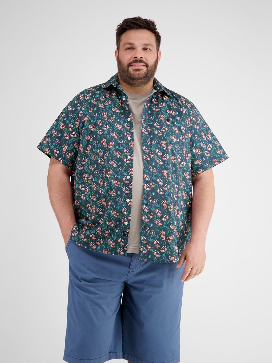 Kurzarmhemd mit Blumendruck