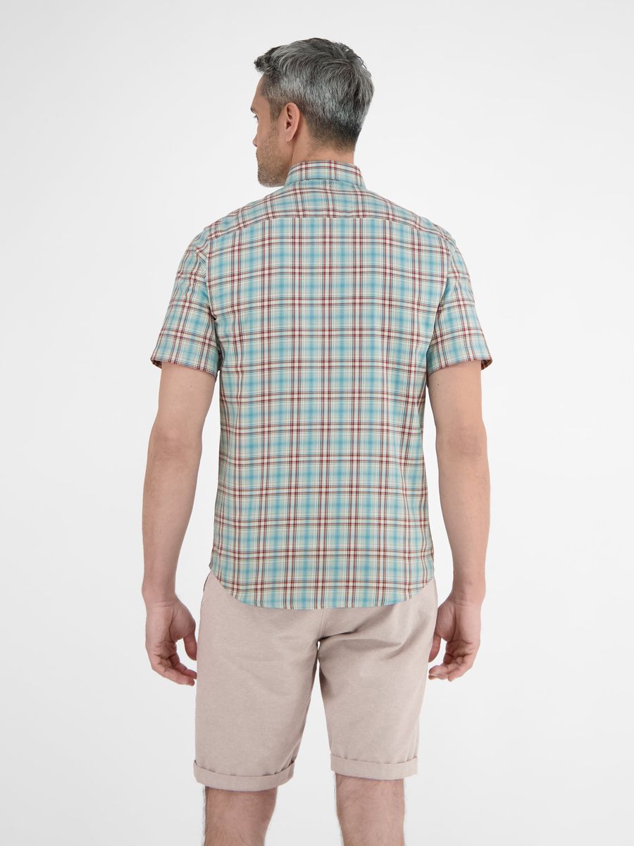 Herren Kurzarm Hemd mit Karomuster