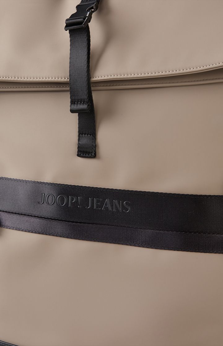 JOOP! JEANS Modica Nuvola Jaron Rucksack beige Roll-Top-Design