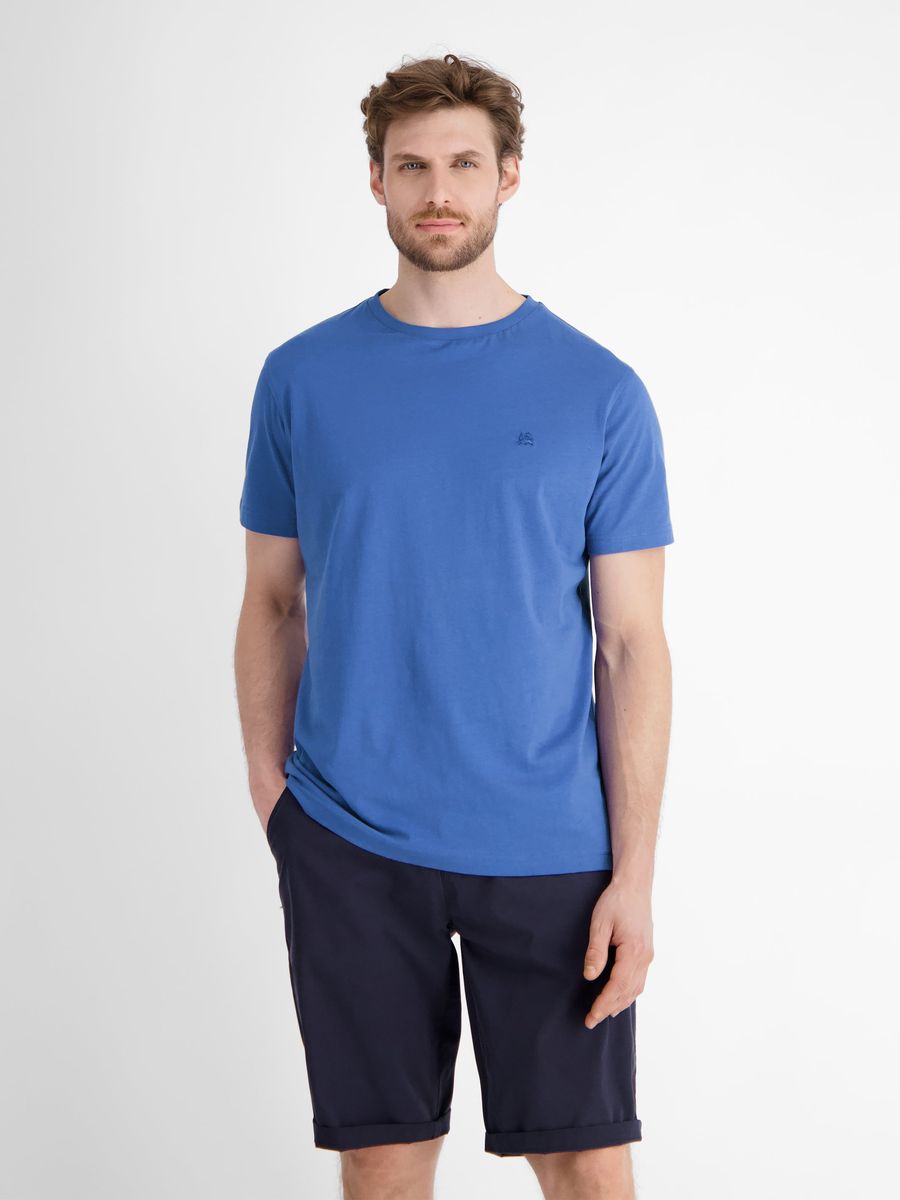 Klassisches einfarbiges Rundhals-T-Shirt