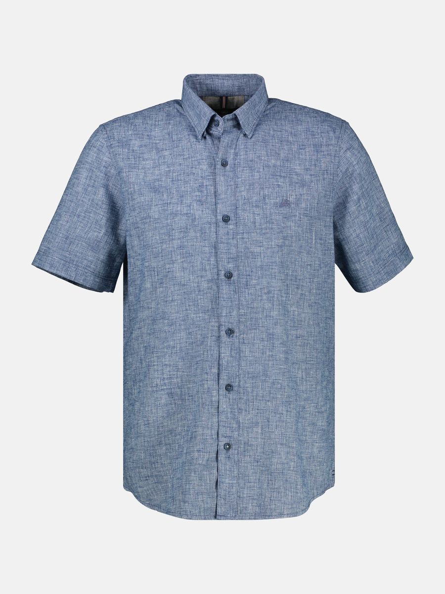 Kurzarmhemd aus Leinenmischung