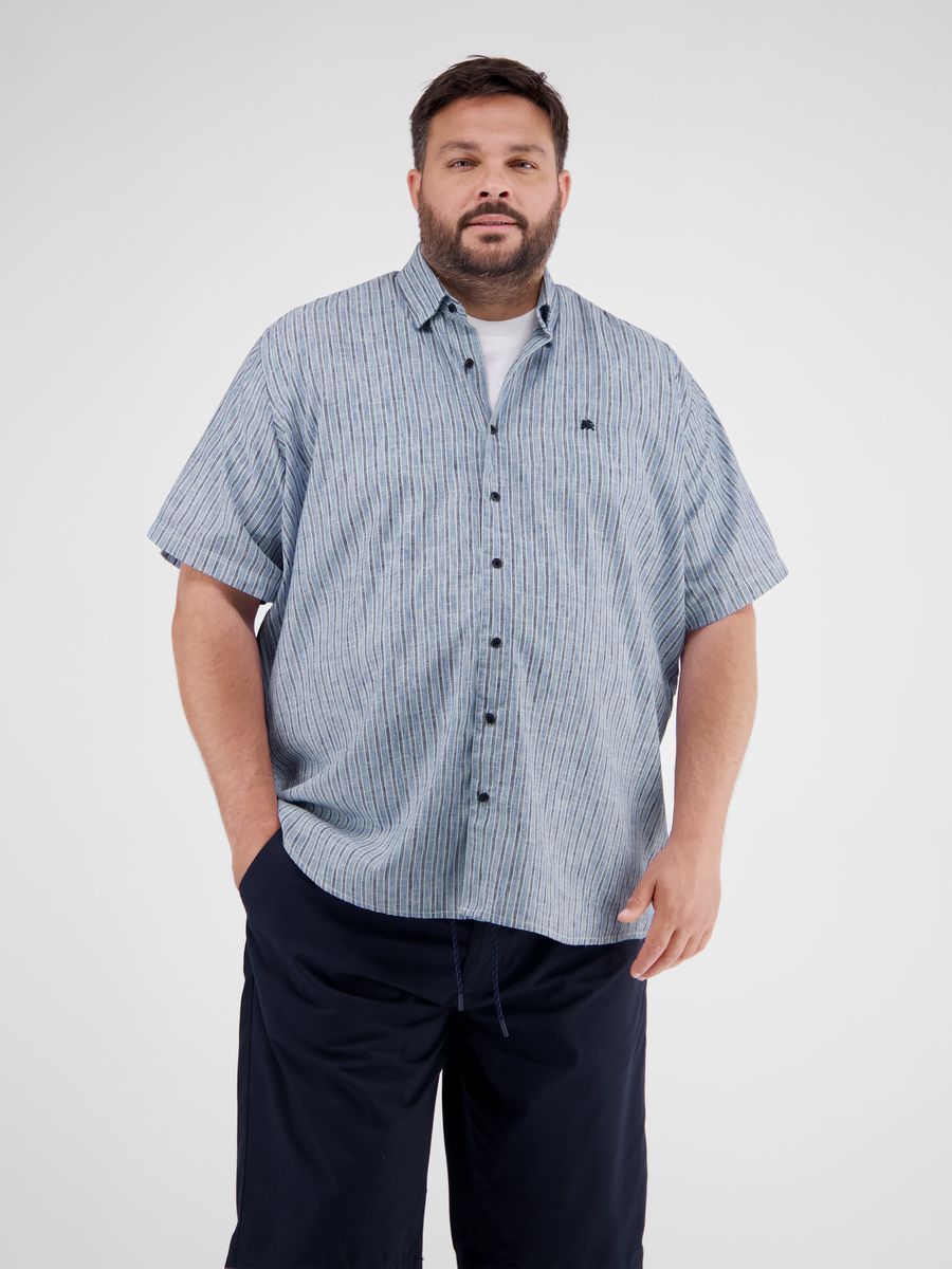 Herren Kurzarm Freizeithemd mit Streifen