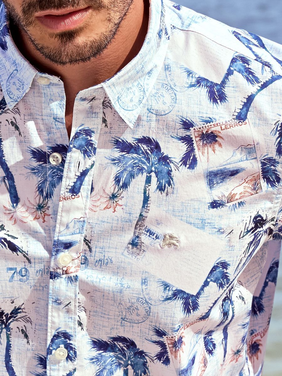 Grafisch bedrucktes Kurzarmhemd