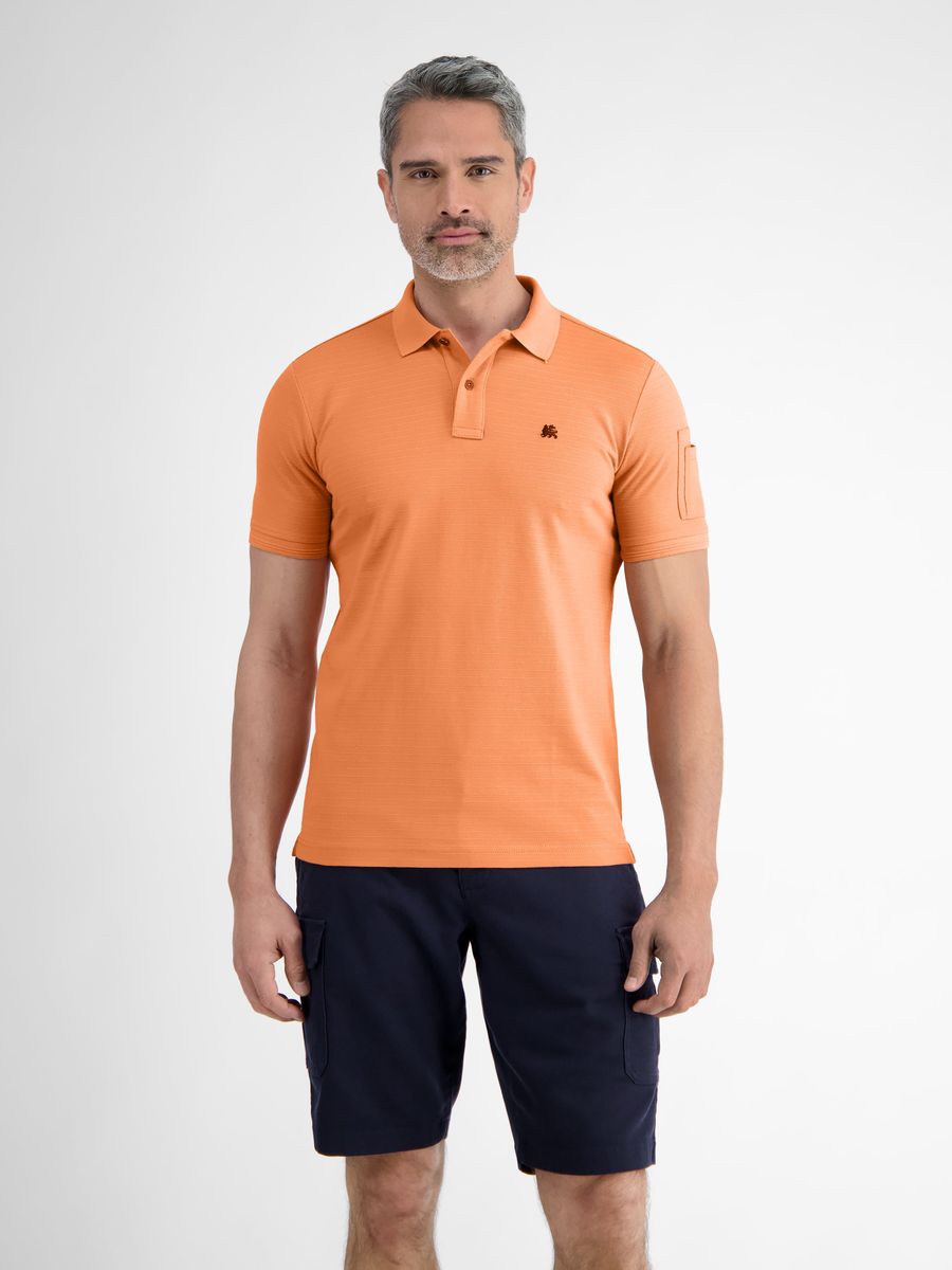 Gestreiftes Piqué Baumwoll-Poloshirt