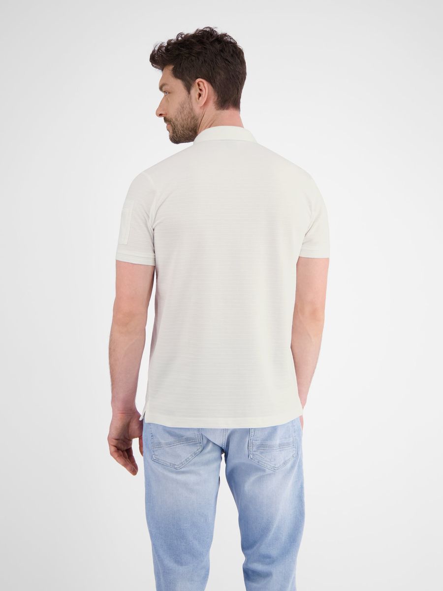 Gestreiftes Piqué Baumwoll-Poloshirt