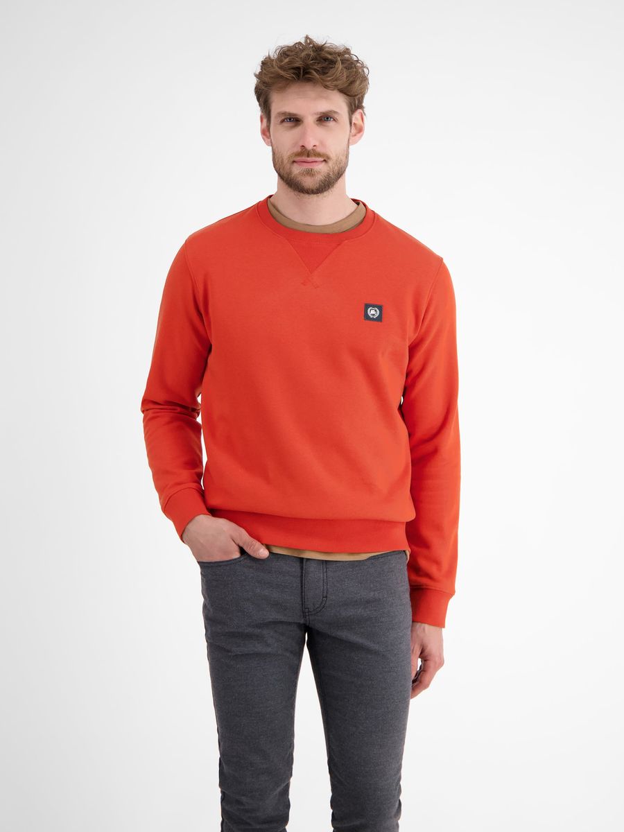 Urbanes Baumwollmischung Rundhals-Sweatshirt