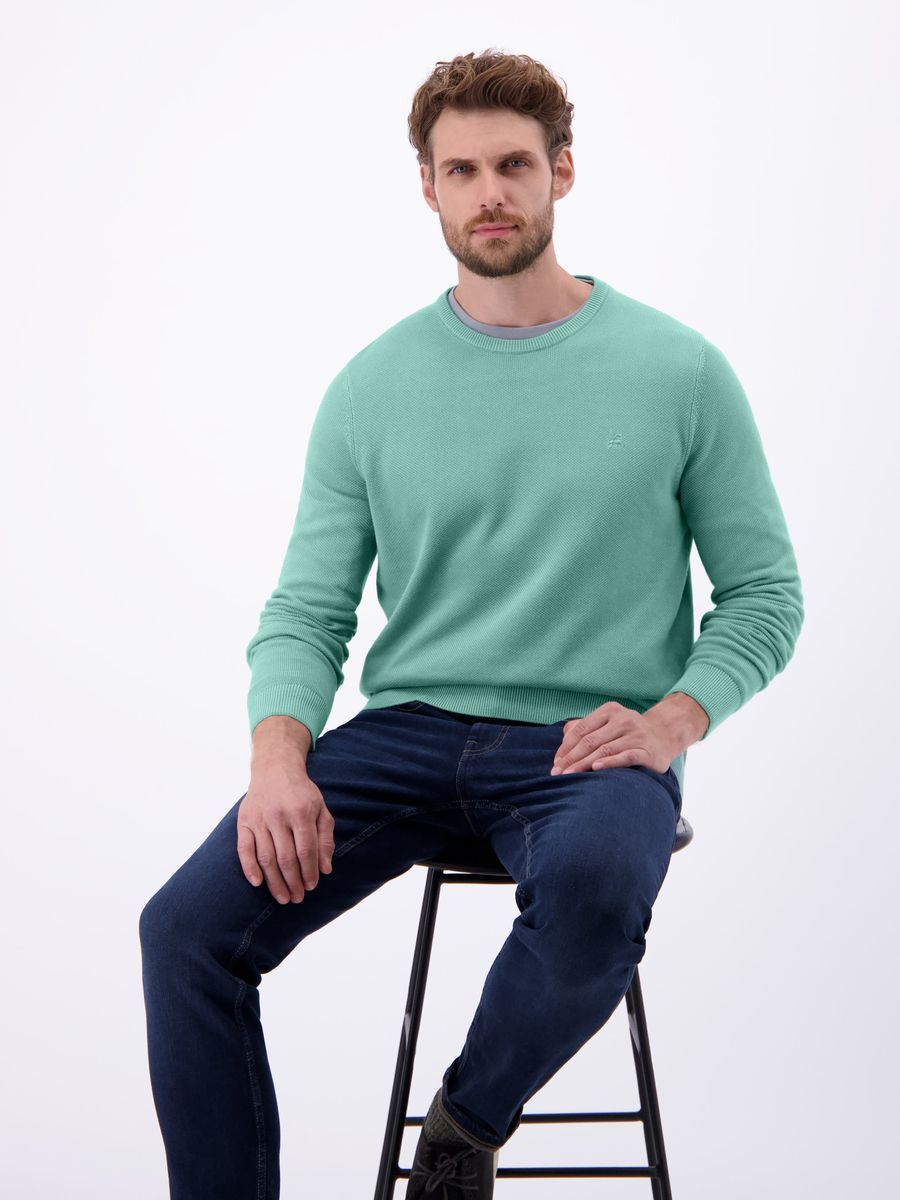 Leichter Herren Baumwoll-Strickpullover