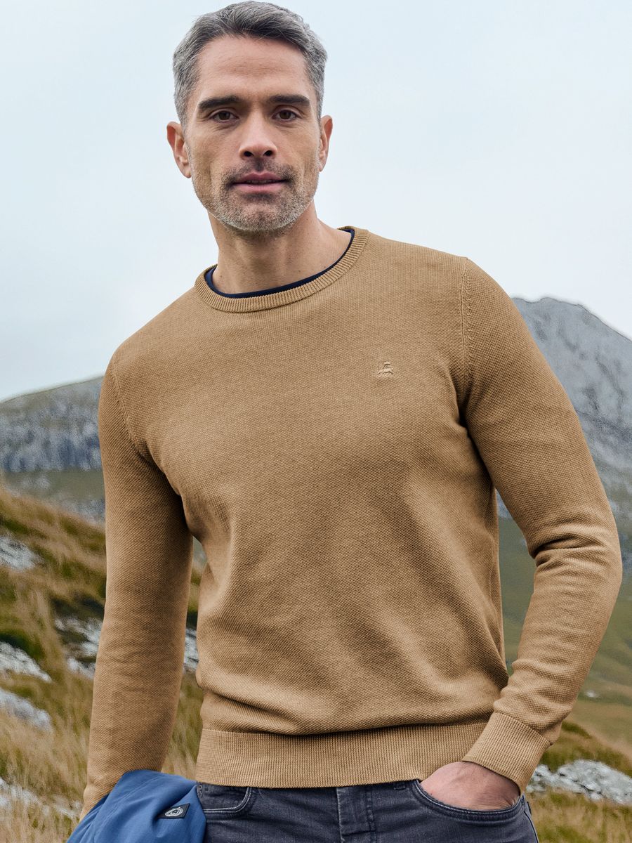 Leichter Herren Baumwoll-Strickpullover