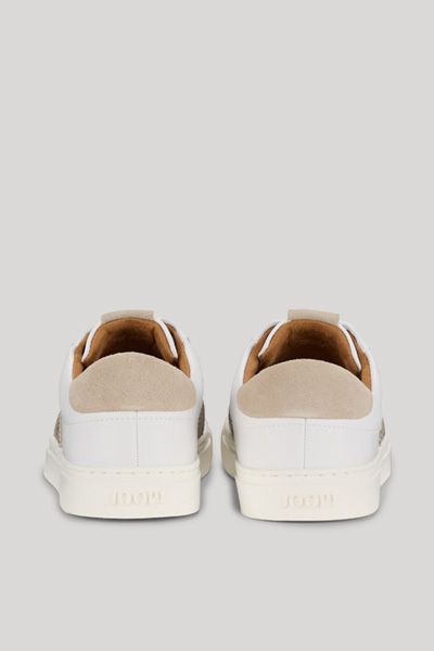 JOOP! Mazzolino Lista Coralie weiße und beige Leder-Sneakers