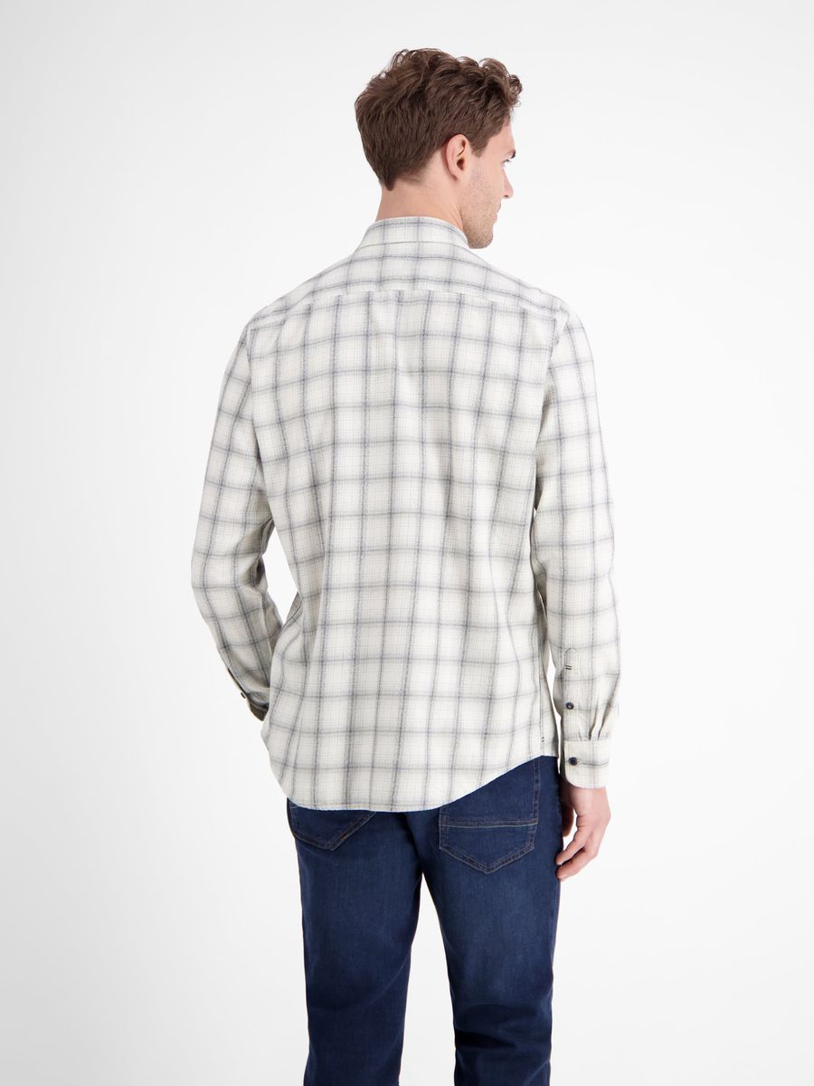 Klassisches Herren Langarmhemd mit Karomuster