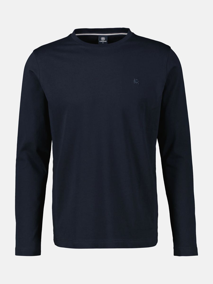 Klassisches Langarmshirt mit Rundhalsausschnitt