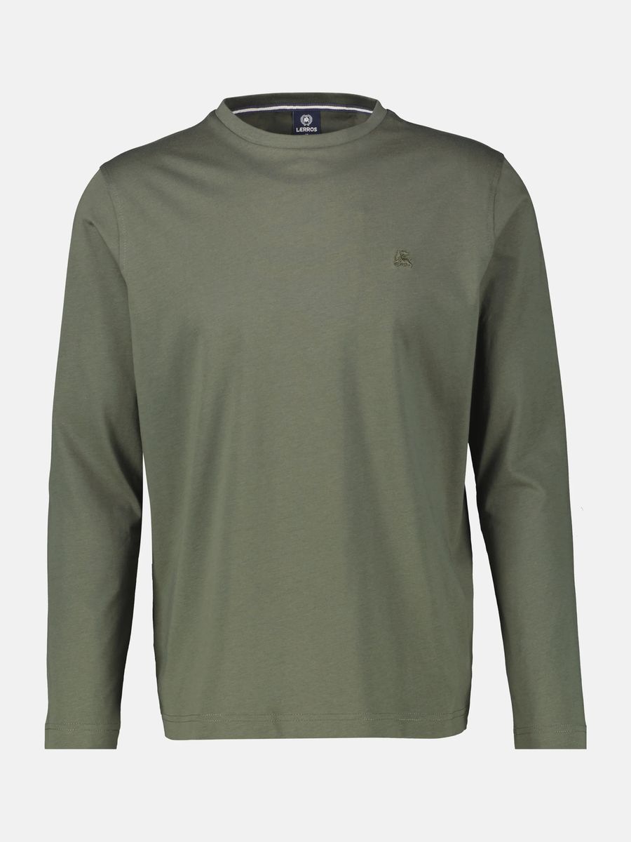 Klassisches Langarmshirt mit Rundhalsausschnitt