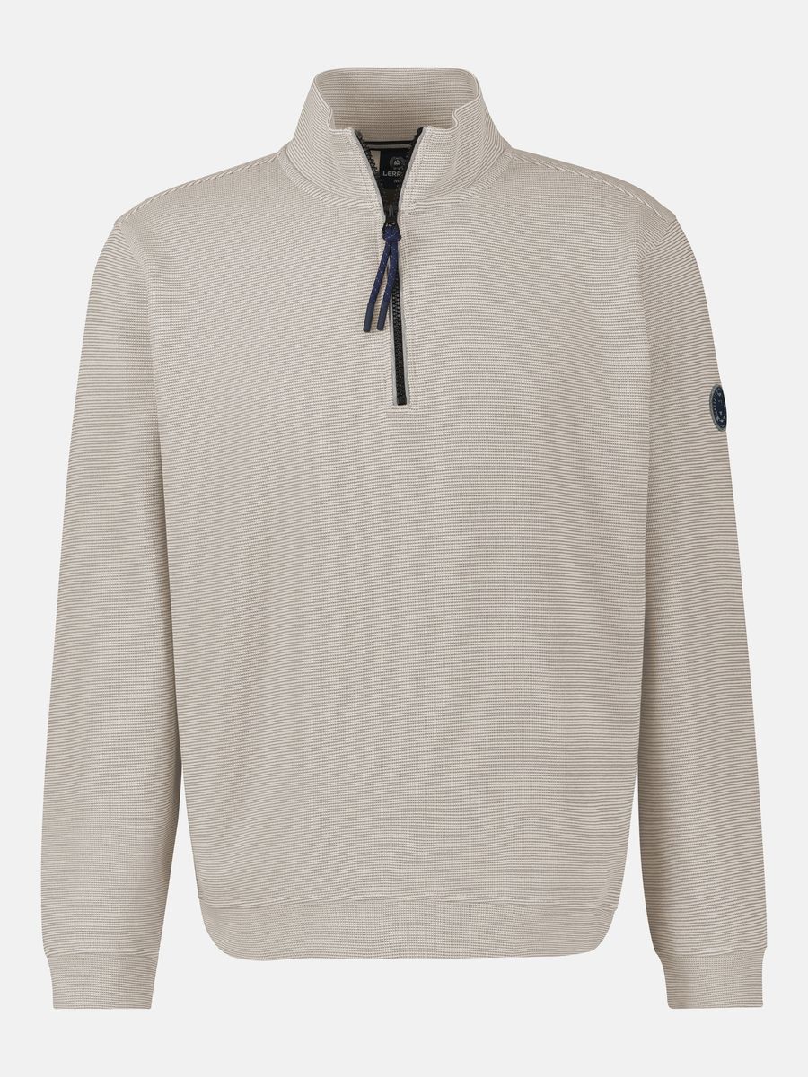 Troyer Sweatshirt mit Viertelreißverschluss