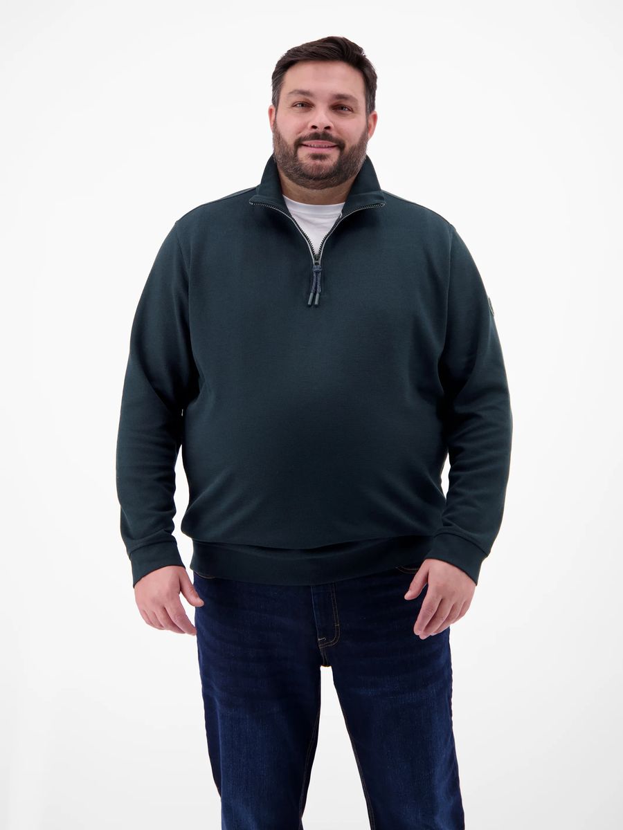 Troyer Sweatshirt mit Viertelreißverschluss
