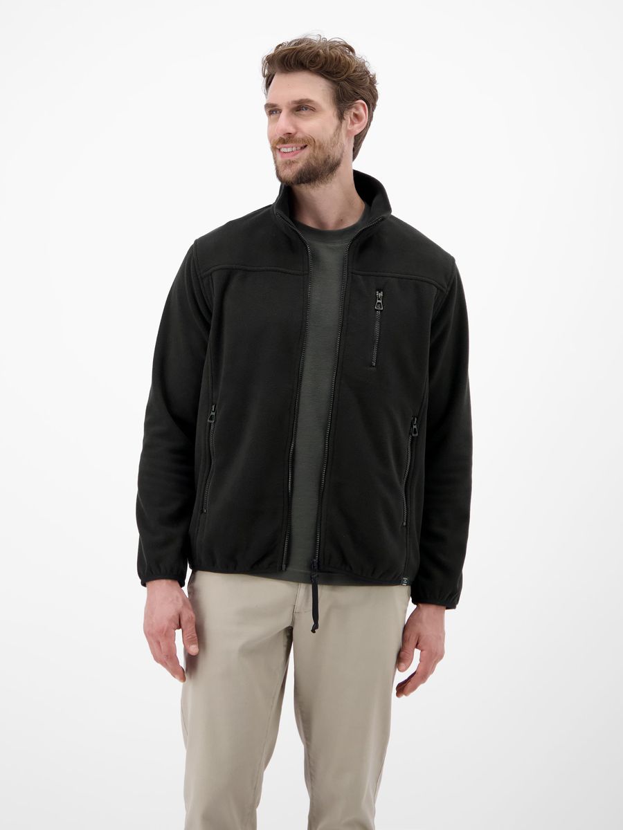 Sportive Fleecejacke mit Reißverschlusstaschen